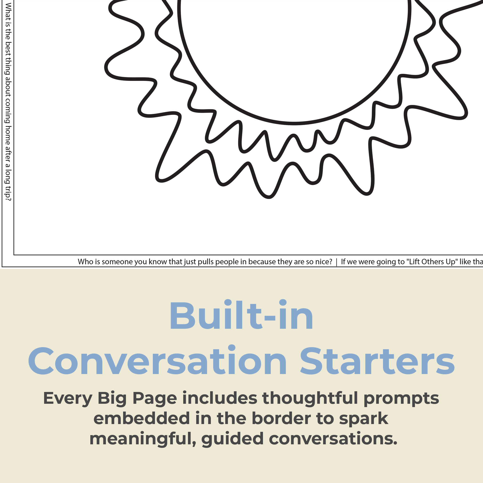 "Galaxy of Kindness" Giant Coloring Sheet for Empathy & Connection