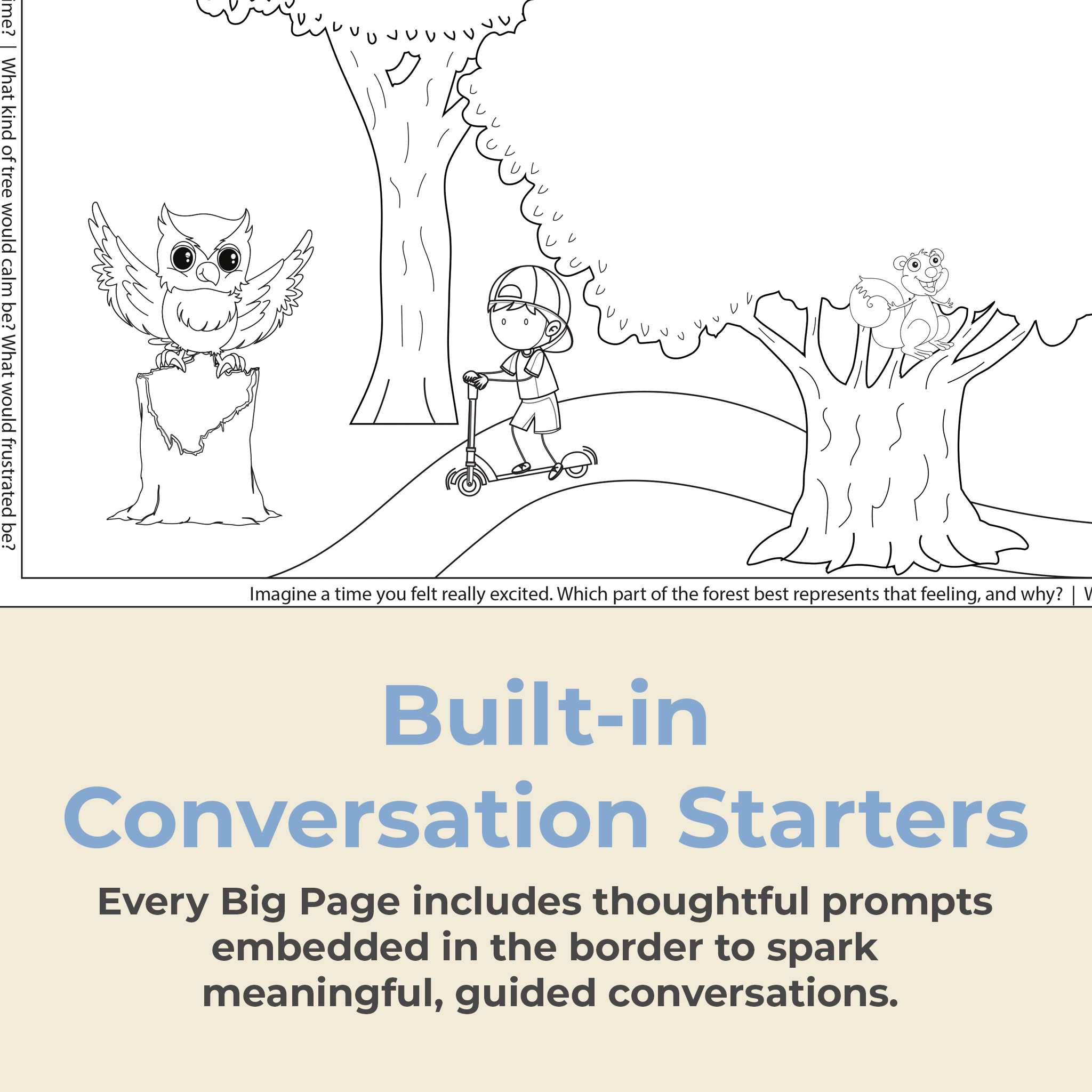 "Heartwood Haven" Giant Coloring Sheet for Emotional Exploration